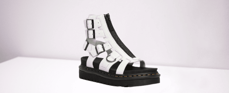 Olson Zipped Leather Strap Sandals