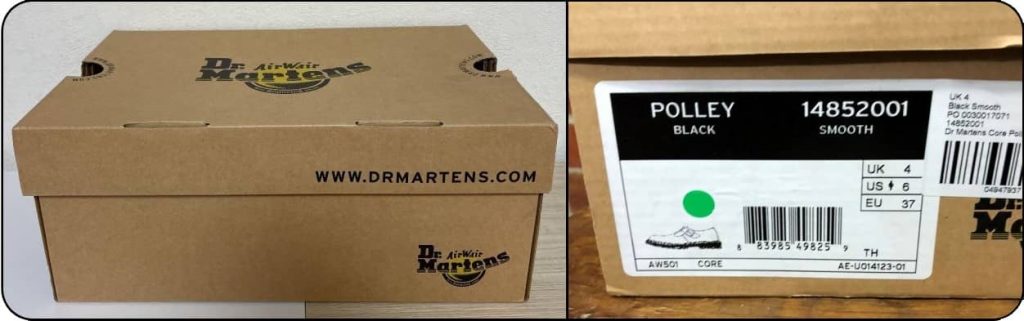 Packaging Box of Original Doc Martens