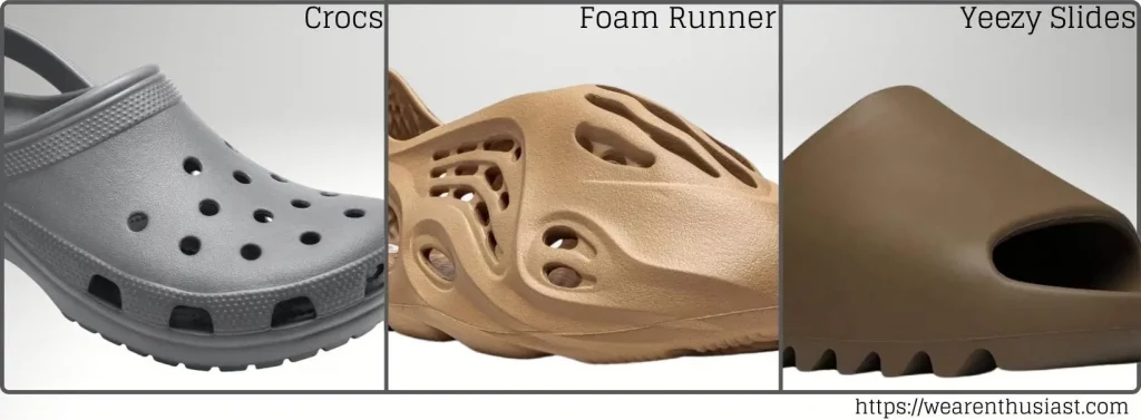 Crocs vs Foam Runners vs Yeezy Slides (All the Differences)