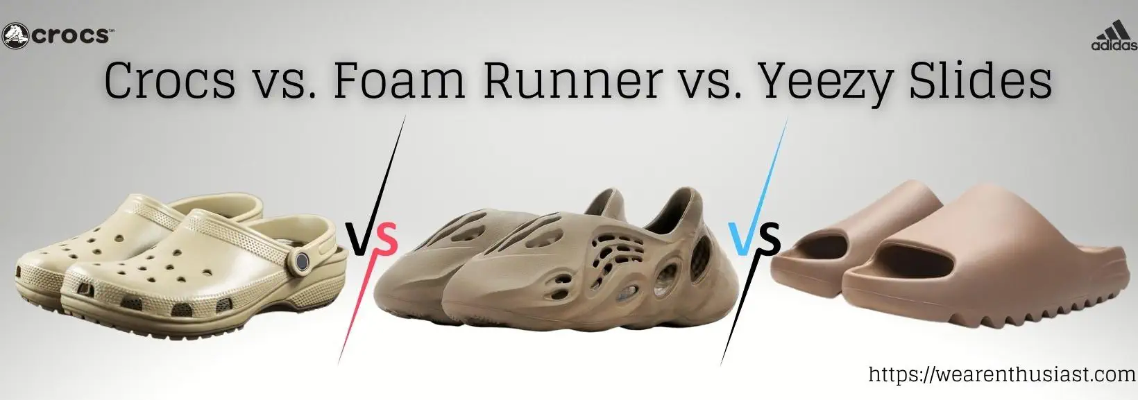 Crocs vs. Foam Runner vs. Yeezy Slides