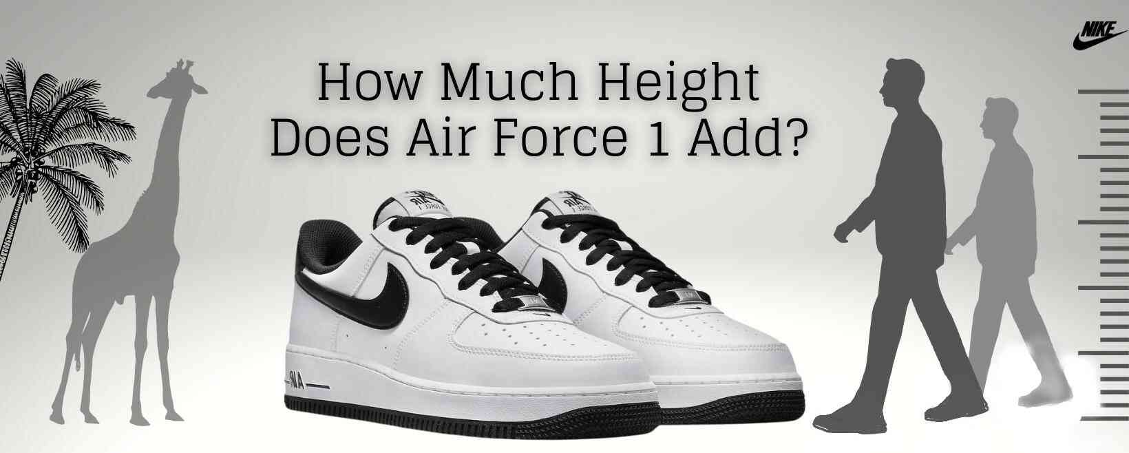 how much height do air force 1 add