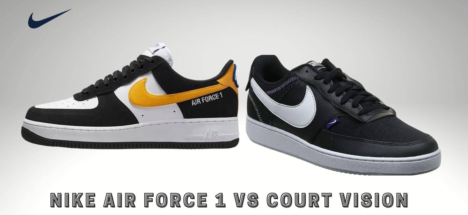 Nike Air Force 1 vs Court Vision