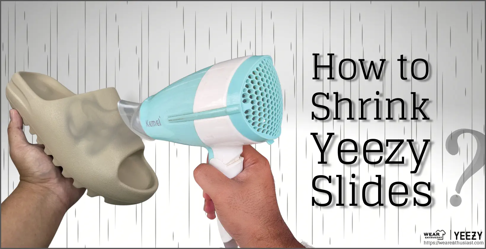 How to Shrink Yeezy Slides